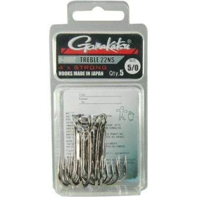 Gamakatsu-Spro Trojháček Treble 22 NS Black vel.3 5 ks