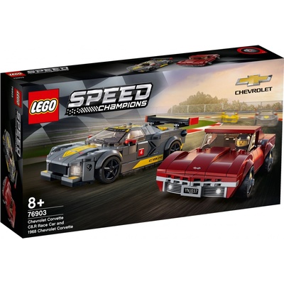 LEGO® Speed Champions 76903 Chevrolet Corvette C8.R a 1968 Chevrolet Corvette