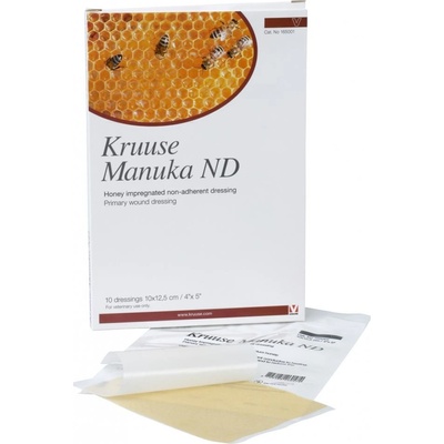 Manuka náplasť med ND, nepriľnavé sterilné krytie Kruuse 10 x 12,5 cm