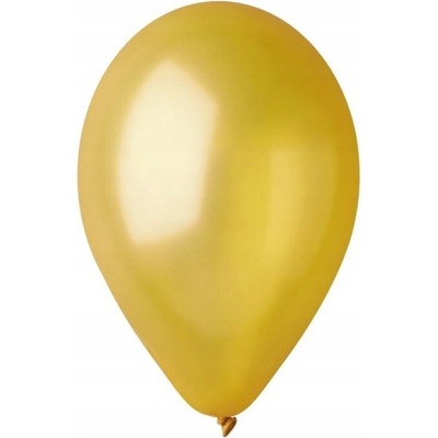 Latexové Balónky Metalické Zlaté Gemar 10" 26 cm