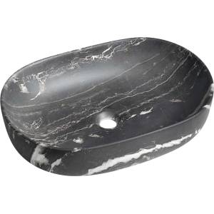 SAPHO - Мивка за плот Caleo, 60x42 см, без преливник, без отвор за смесител, карнико мрамор CA590CM (CA590CM)