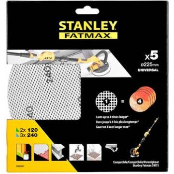 Stanley STA39297P / Brúsny papier / 225 mm / 2x 120g amp; 3x 240g (STA39297P)