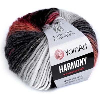 Pletací příze Harmony 50 g Varianta: 6 (A-8) šedá, Balení: 1 ks 50464/123727/235007