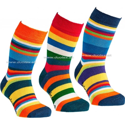 SOCKS4FUN Zimné ponožky W 3137 pruhy 3 k.3