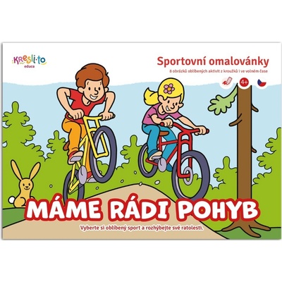 Máme rádi pohyb Sportovní omalovánky