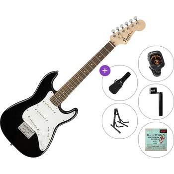 Squier Mini Stratocaster V2 IL Standard SET Black Електрическа китара