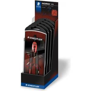 STAEDTLER Комплект за прецизно маркиране, 3 части, STAEDTLER "Norix 555", червен (555 01-24)
