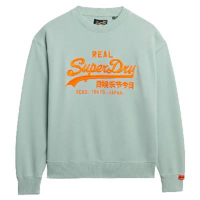 Блуза Superdry Vl Neon Loose sweatshirt - Green / Grey (Harbour Grey)