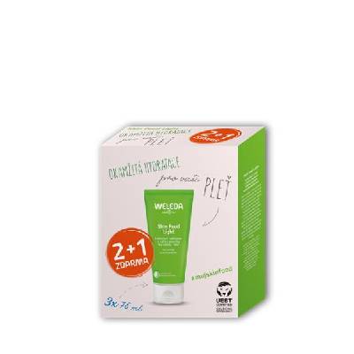 Weleda hydratačný a vyživujúci krém Skin Food Light 3 x 75 ml darčeková sada