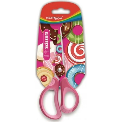KEYROAD Tatto Soft, školské nožnice, dĺžka 15cm, rôzne farby