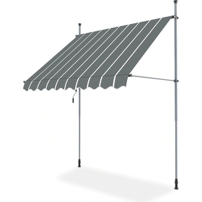 Focus Garden EASY balkónová markíza 300 x 130 cm, sivá/biela 005773