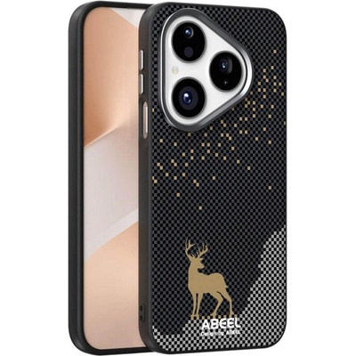 GKK Magsafe Кожен Калъф за Huawei Pura 80, Abeel Ultra-Slim Case, Черен (5966011650921)