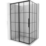 Mexen Rox ляво плъзгаща душ кабина 95 x 100 см, черна решетка, черна - 8C2-095-100-70-77-L (8C2-095-100-70-77-L)