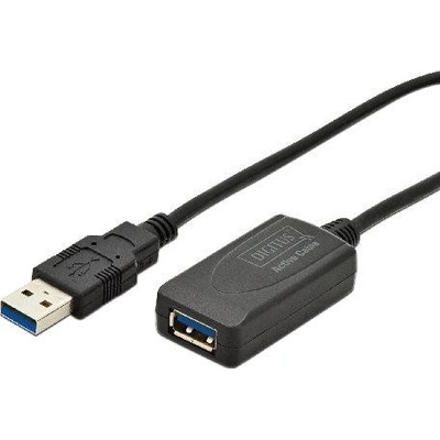 Digitus DA-73104 USB 3.0, A/M - A/F, AWG28 24, 5m, černý