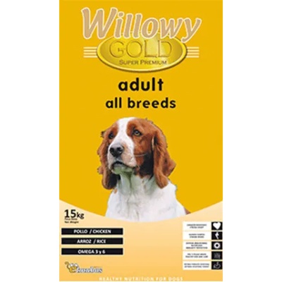 Elmubas Willowy Gold Adult - супер премиум храна за кучета от всички породи, над 1 година, с пилешко месо, Испания - 15 кг