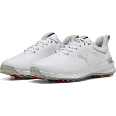 PUMA Голф обувки Puma Men's Ignite Innovate Leather Spikeless Golf Shoes - White/Ash Gry