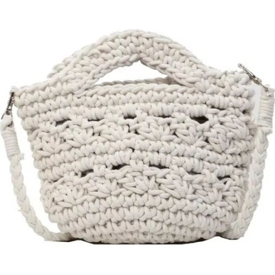 Macramé kabelka přes rameno i do ruky bílá