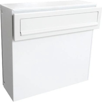 DOLS A-050 ČD-50A RAL9016 - poštová schránka pre sendvičovú montáž na výplň plotu, bránky a dverí, biela