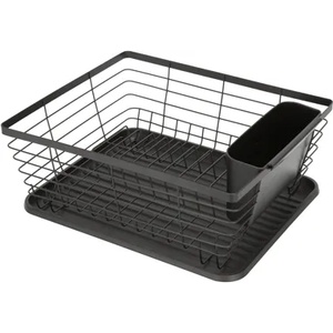 Horecano HOME-MATT BLACK-Сушилник за съдове 1ет 36.3x30.2xh14.5cm (23259-001) (0185122)