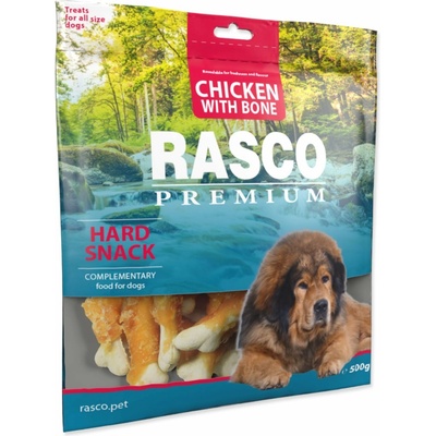Rasco Pochoutka Premium kuřecím obalené kosti 500 g