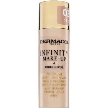 Dermacol Vysoko krycí make-up a korektor Infinity Multi-Use Super Coverage Waterproof Touch 03 Sand 20 g