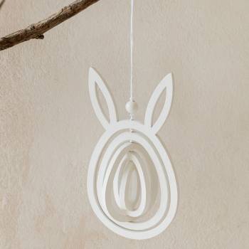 Boltze Závěsná dekorace Zajda bílý