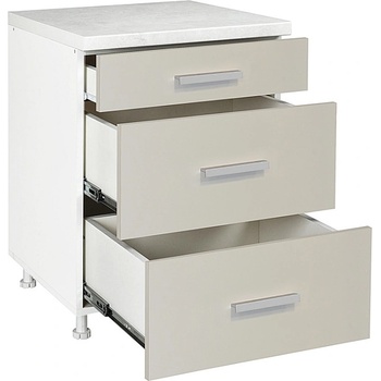 Matis Кухненски шкаф долен с три чекмеджета in d60 f пясък мат