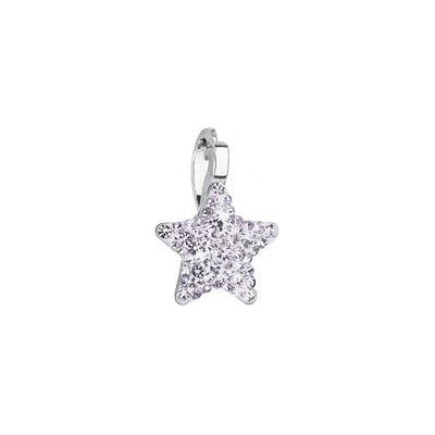 Evolution Group Stříbrný přívěsek s Preciosa krystaly Violet 34260.3 violet