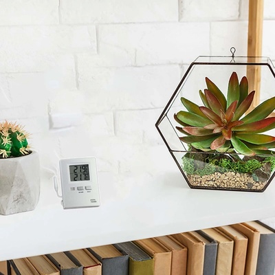 BLUELINE Teploměr plovoucí kruhový se sondou