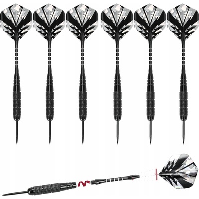 Šipky Activ/Space sada 6 šipek lotek pro dart, prémiová pírka, 22g, 6 ks