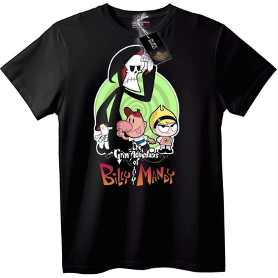 NOONEBRAND Тениска Мрачни Приключения на Били и Манди - 2XL, Black