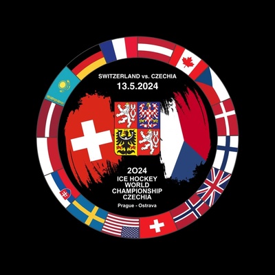 FansArena Puk Ice Hockey World Championship Czechia MS 2024 Dueling 13.5.2024 Switzerland vs. Czechia