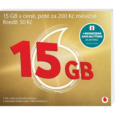 Zlatá karta Vodafone – Zboží Mobilmania