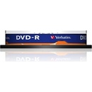 Média pro vypalování Verbatim DVD+R 4,7GB 16x, Advanced AZO+, cakebox, 10ks (43498)