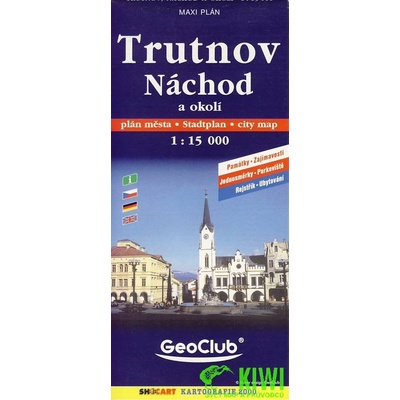 Plán města: Trutnov Náchod a okolí 1:15 000