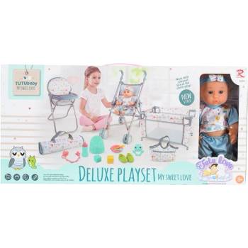 Moni Кукла 36cm сет с легло, кошара и стол 82868 (3801005601721)