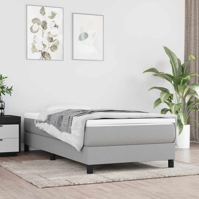vidaXL Матрак покет пружини, за деца, средна твърдост, светлосив, 80x160 см, текстил (4016535)