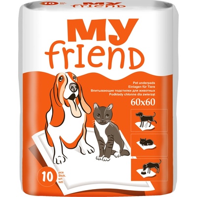MY FRIEND Podložky 60 x 60 cm 10 ks
