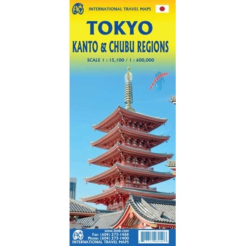 ITMB Publishing plán Tokyo a Kanto / Chubu 1:15 t.-1:600 t. ITM