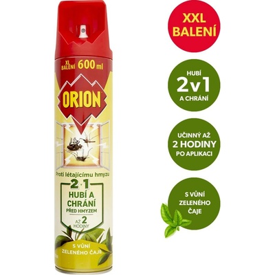 Orion Aerosol 2v1 proti létajícímu hmyzu Zelený čaj 600 ml