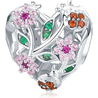 P&J Jewellery Stříbrný přívěsek Jarní láska SB55