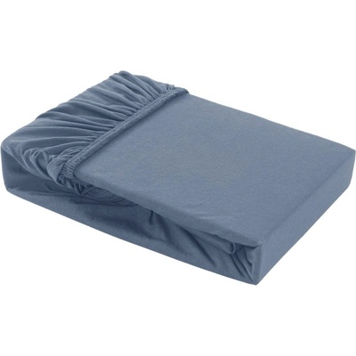 Klinmam Home bavlna napínací prostěradlo Elastan modré 90-100x200