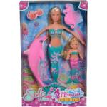 Simba Toys Steffi и Evi Mermaid Friends - две русалки с розов делфин