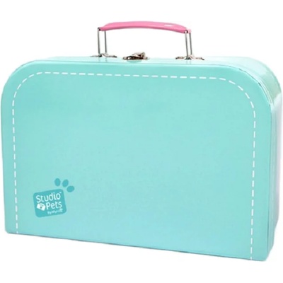Studio Pets Куфарче за плюшени играчки Studio Pets - С паспорт, 16 cm, тюркоаз (6373)