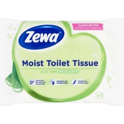 ZEWA Moist Toilet Tissue Aloe Vera 42 ks