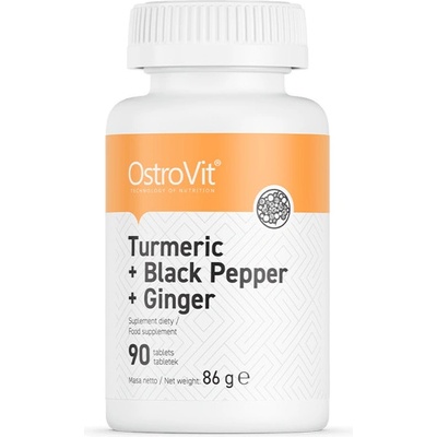 OstroVit Turmeric + Black Pepper + Ginger 90 tabliet
