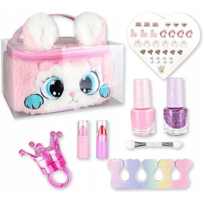 Raya Toys Комплект продукти за детски грим Raya Toys - в плюшена чантичка Зайче