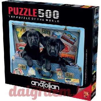 Image 1 of Anatolian Пъзел anatolian 3601 - 500 части - С кучета на път (p3601)