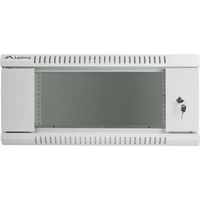 Lanberg Комуникационен шкаф Lanberg WF01-6404-10S, 19", 4U, 600 x 450 x 285, сив (WF01-6404-10S)