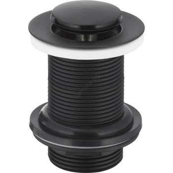 KFA Armatura 660-353-81-Сифон за мивка без преливник CLICK-CLACK Ø 6, 2 см матов черен (KF0167)